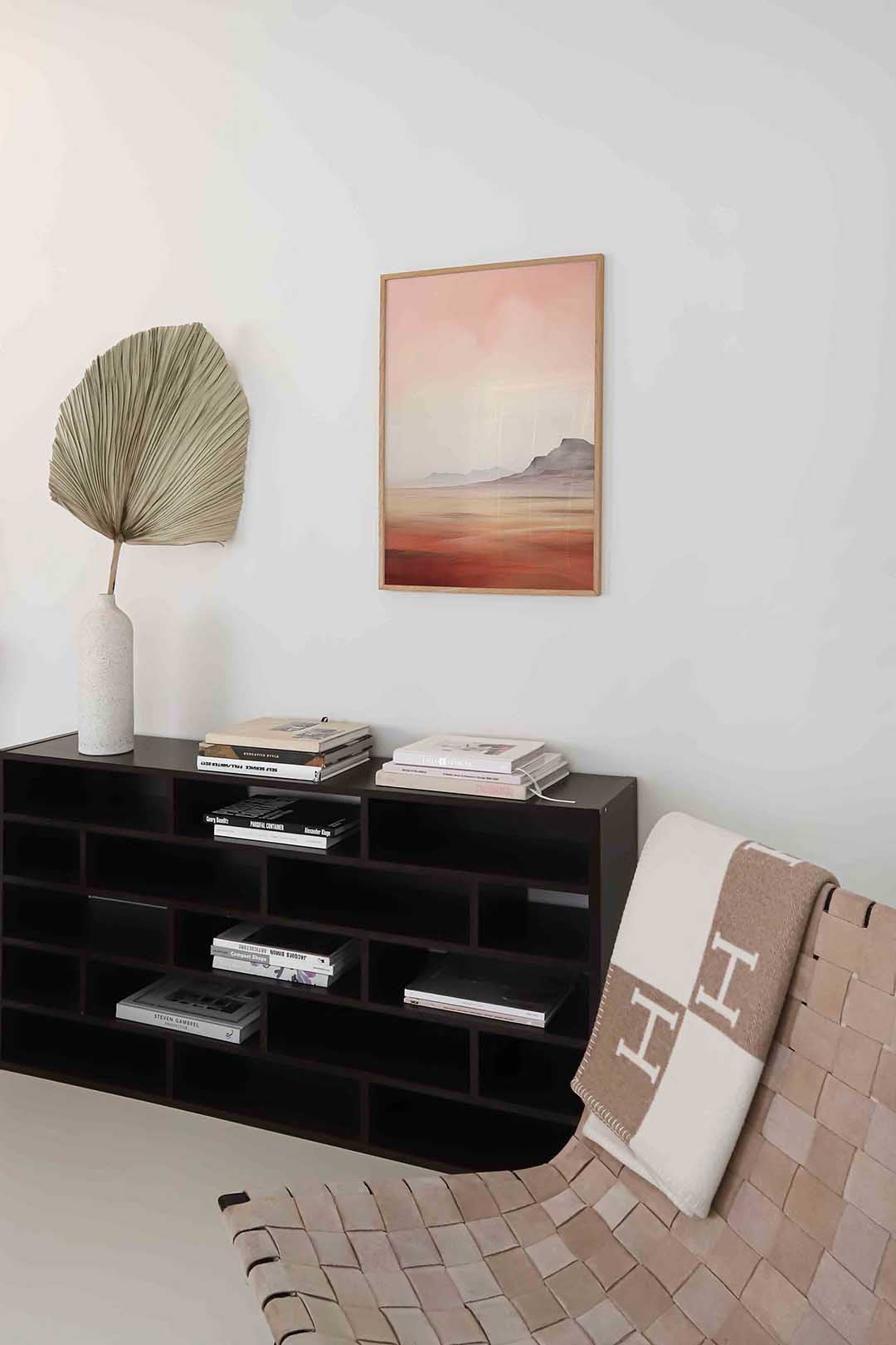 Landschap met bergen – staande natuur wanddecoratie van WallArtistic