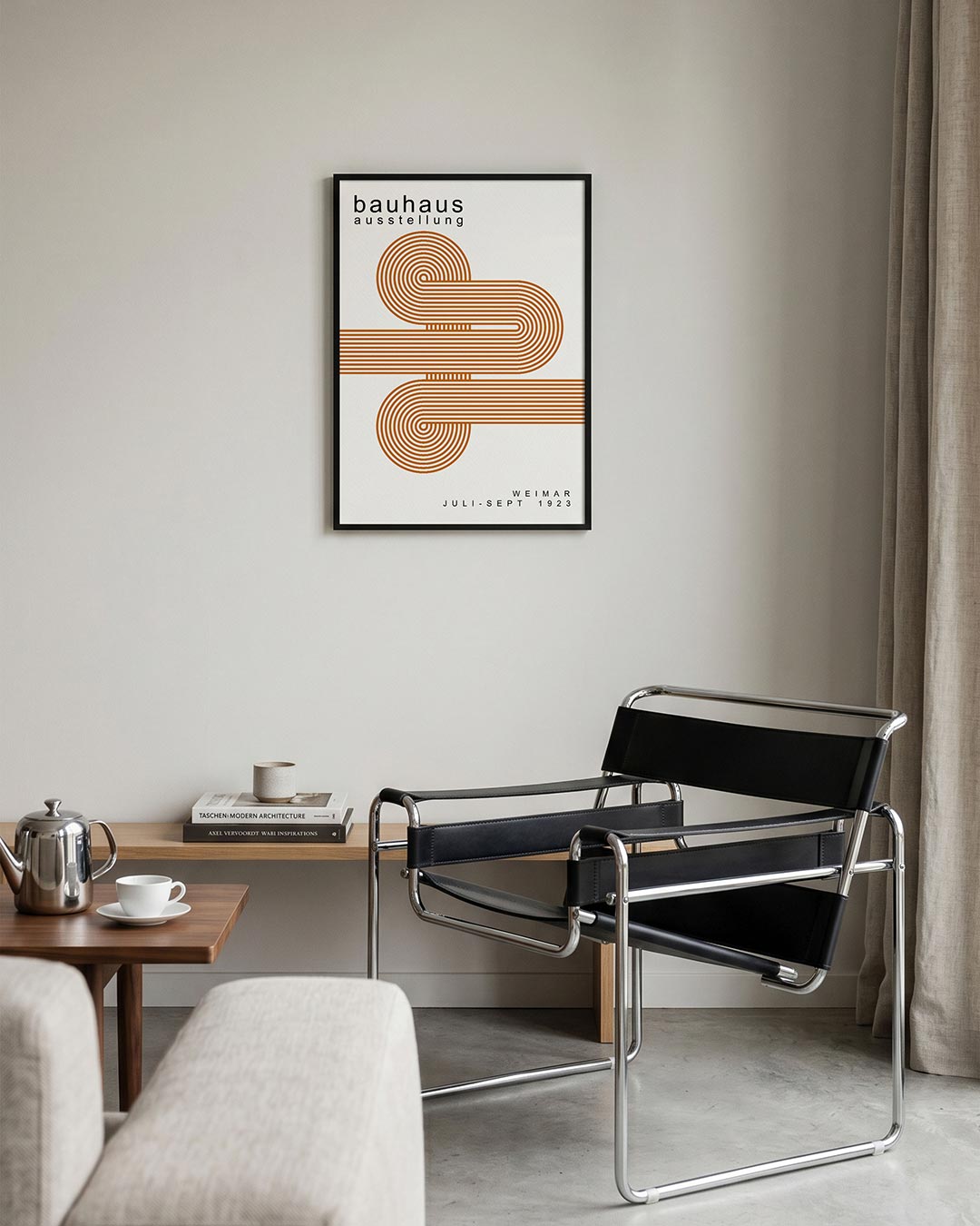  – geometrische Bauhaus poster in staand formaat
