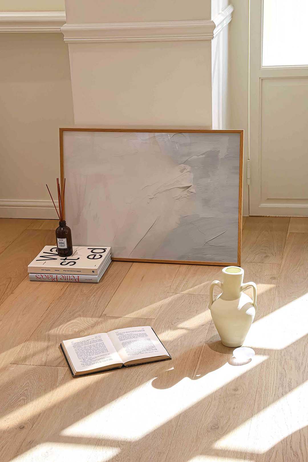 Abstracte textuur – liggende kleurrijke abstracte wanddecoratie van WallArtistic