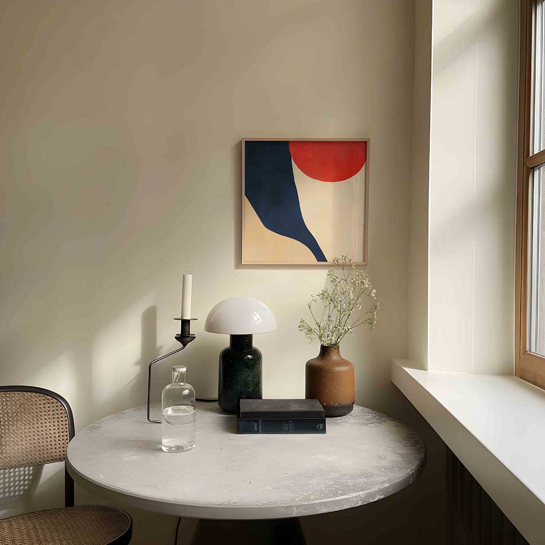 Abstracte vormen – moderne wandkunst als vierkante poster