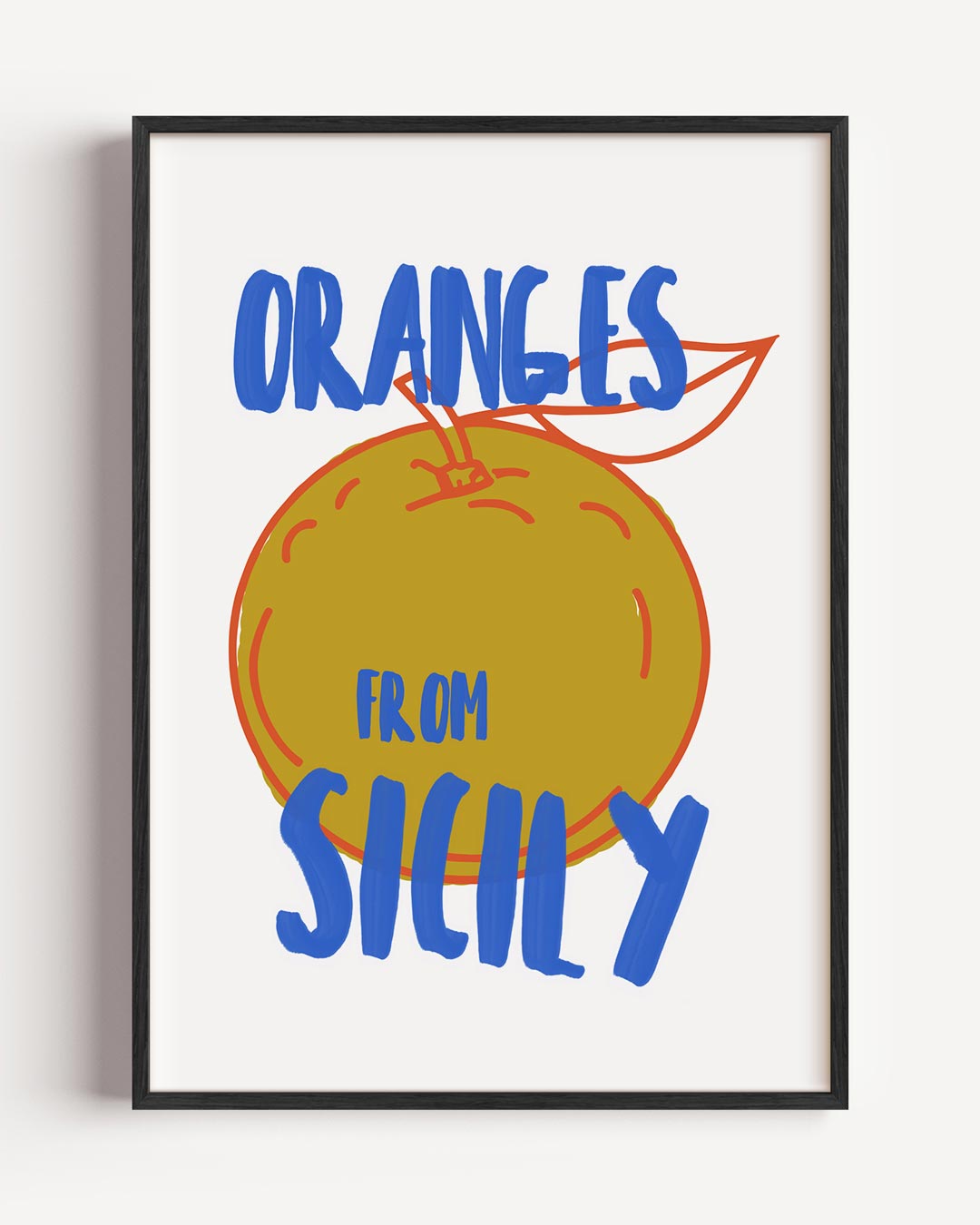 Siciliaanse Sinaasappels – keuken portret poster als wanddecoratie