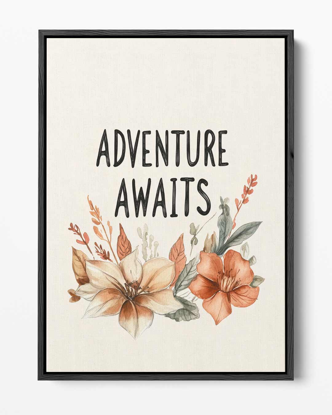 Adventure Awaits Bloemenkunst – portret kunstwerk als wanddecoratie