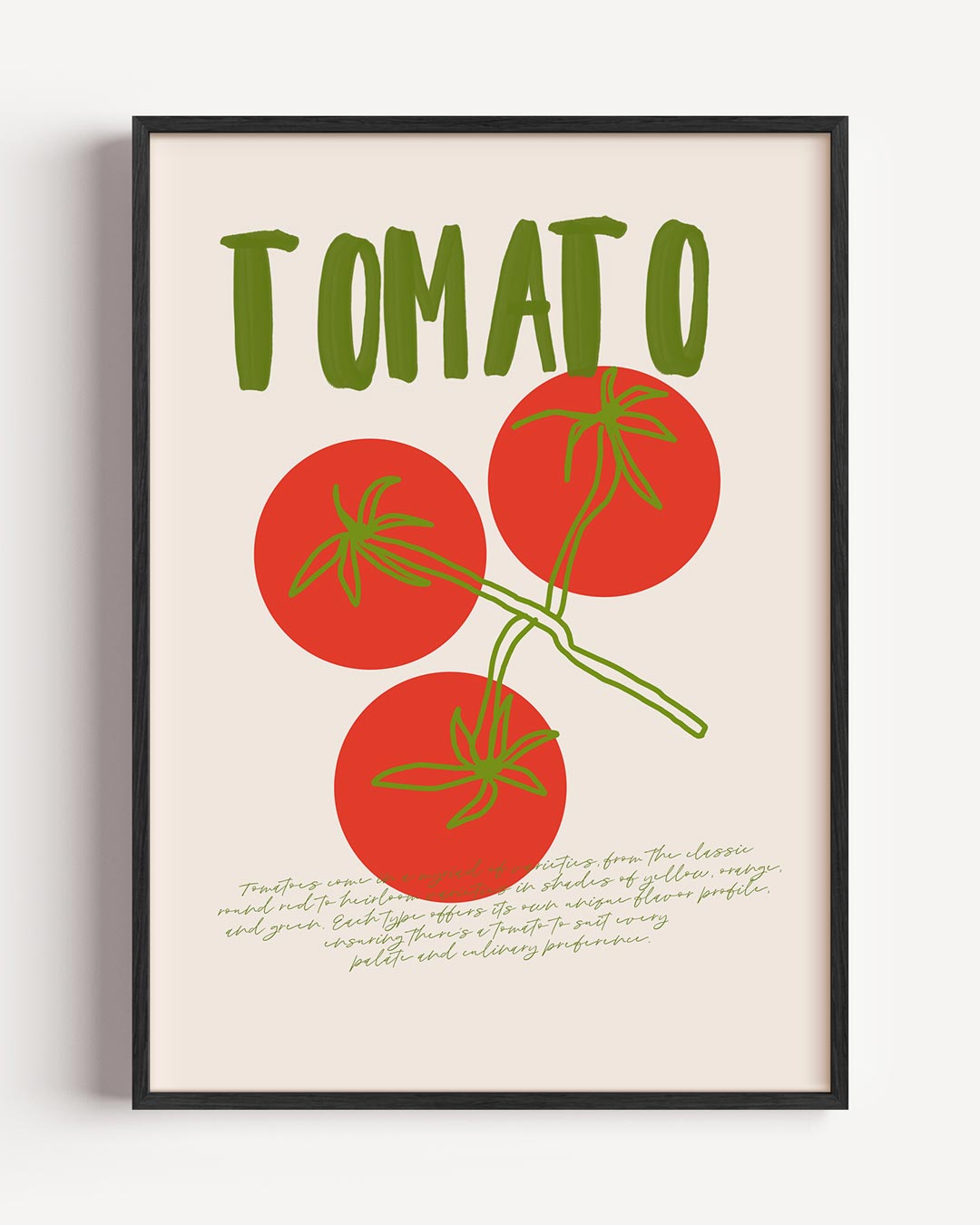 Retro Tomaten – zomer portret poster als wanddecoratie