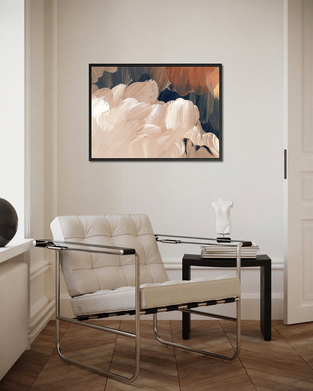 Organische borstels – Beige – kunstwerk op canvas, dibond of plexiglas