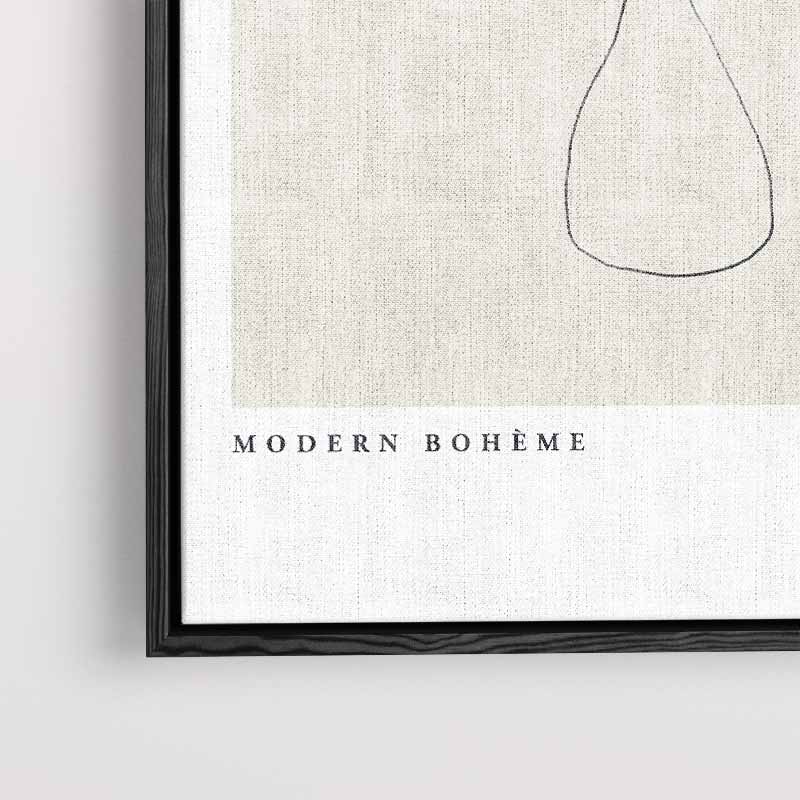 Modern Boho Lijntekening – plexiglas kunstwerk als wanddecoratie