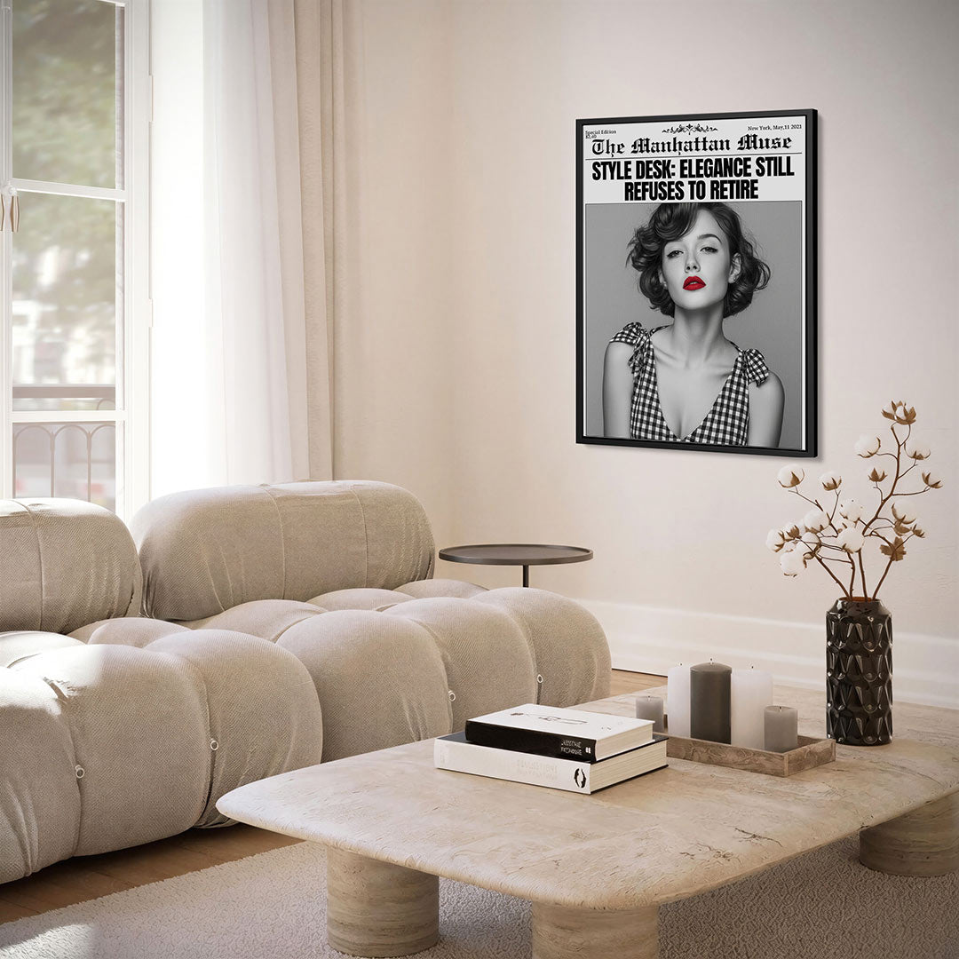 Portretfoto – staand wanddecoratie kunstwerk