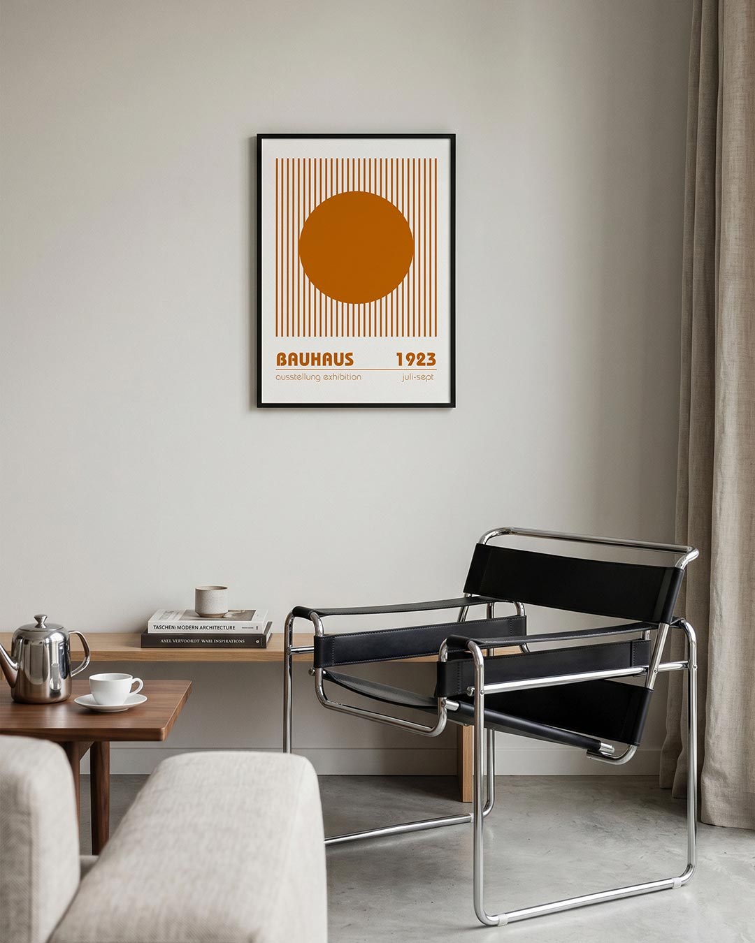  – geometrische Bauhaus poster in staand formaat