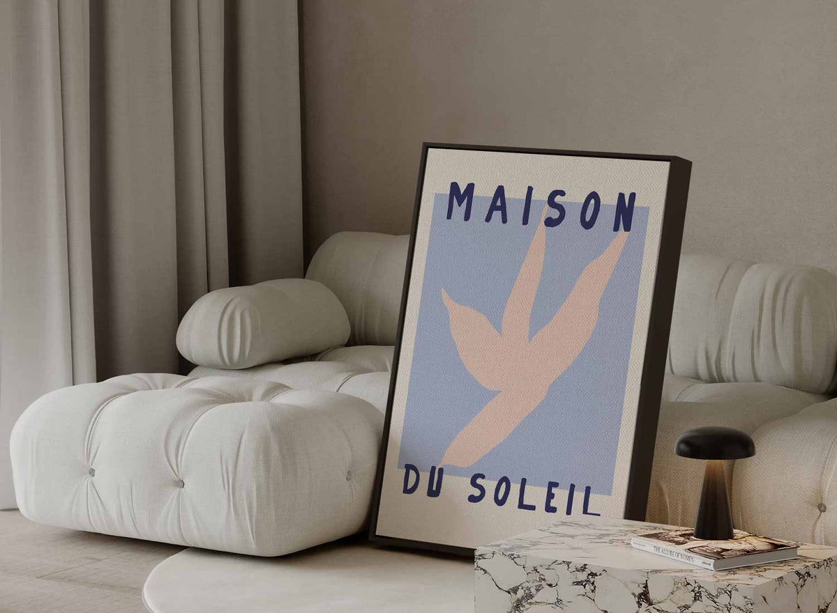 Maison du Soleil Kunstposter – canvas kunstwerk als wanddecoratie