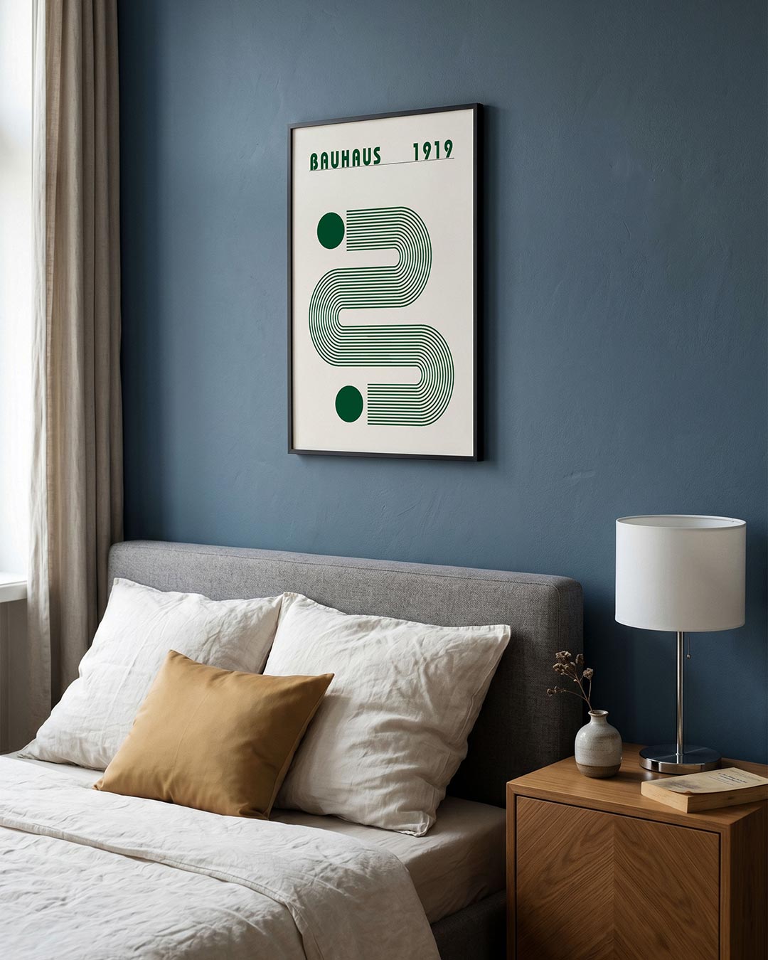 – staande Bauhaus poster voor aan de muur