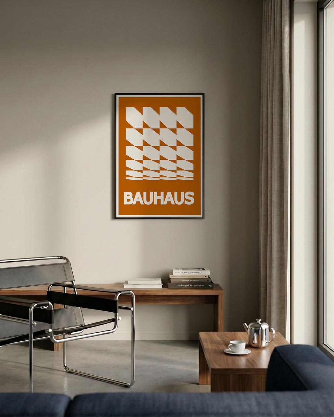 Vorm en ritme – staande Bauhaus poster voor aan de muur