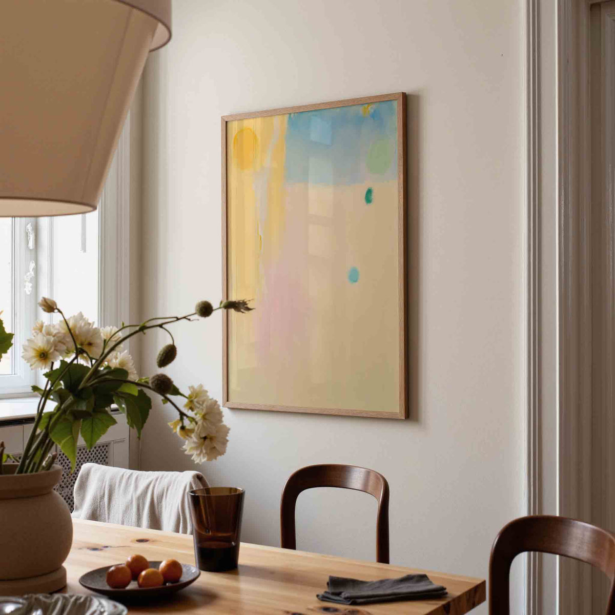 Abstracte vormen – kunst en design poster in portret formaat