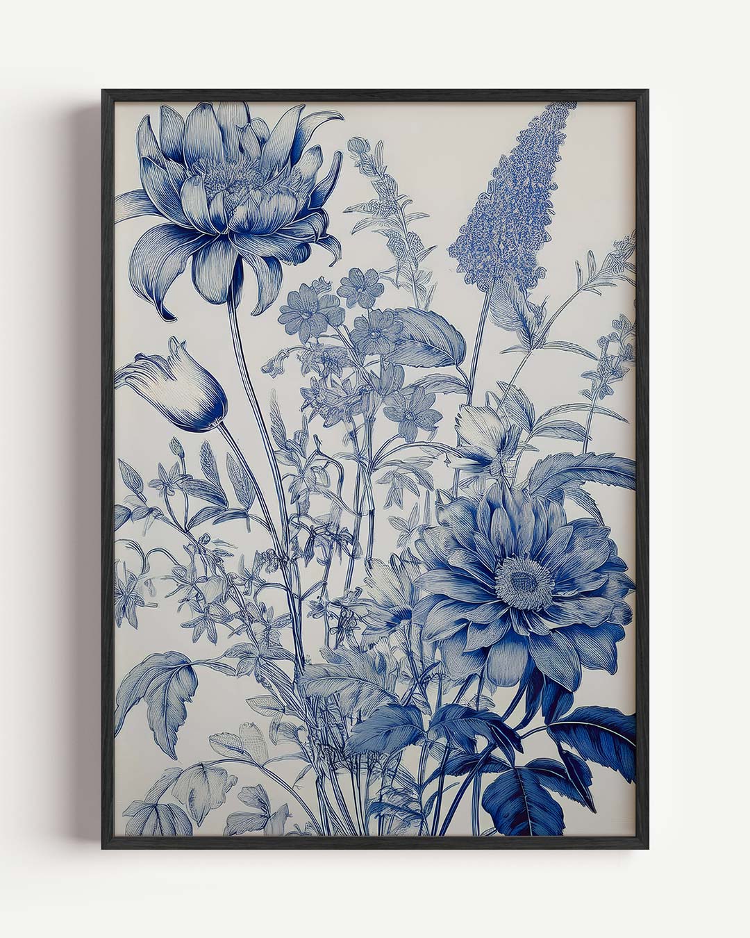 Elegante Bloemenpracht – bloemen portret poster als wanddecoratie