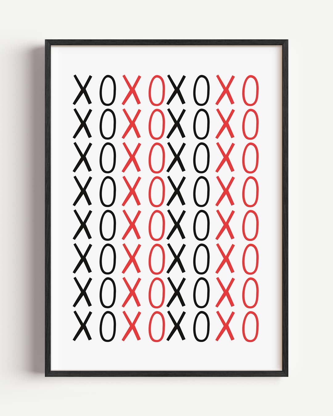 Romantische XOXO – zomer portret poster als wanddecoratie