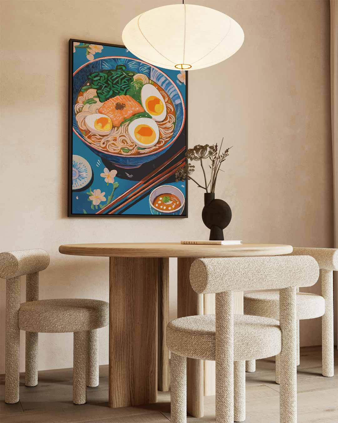 Kleurrijke Ramen Illustratie – canvas wanddecoratie in portret formaat
