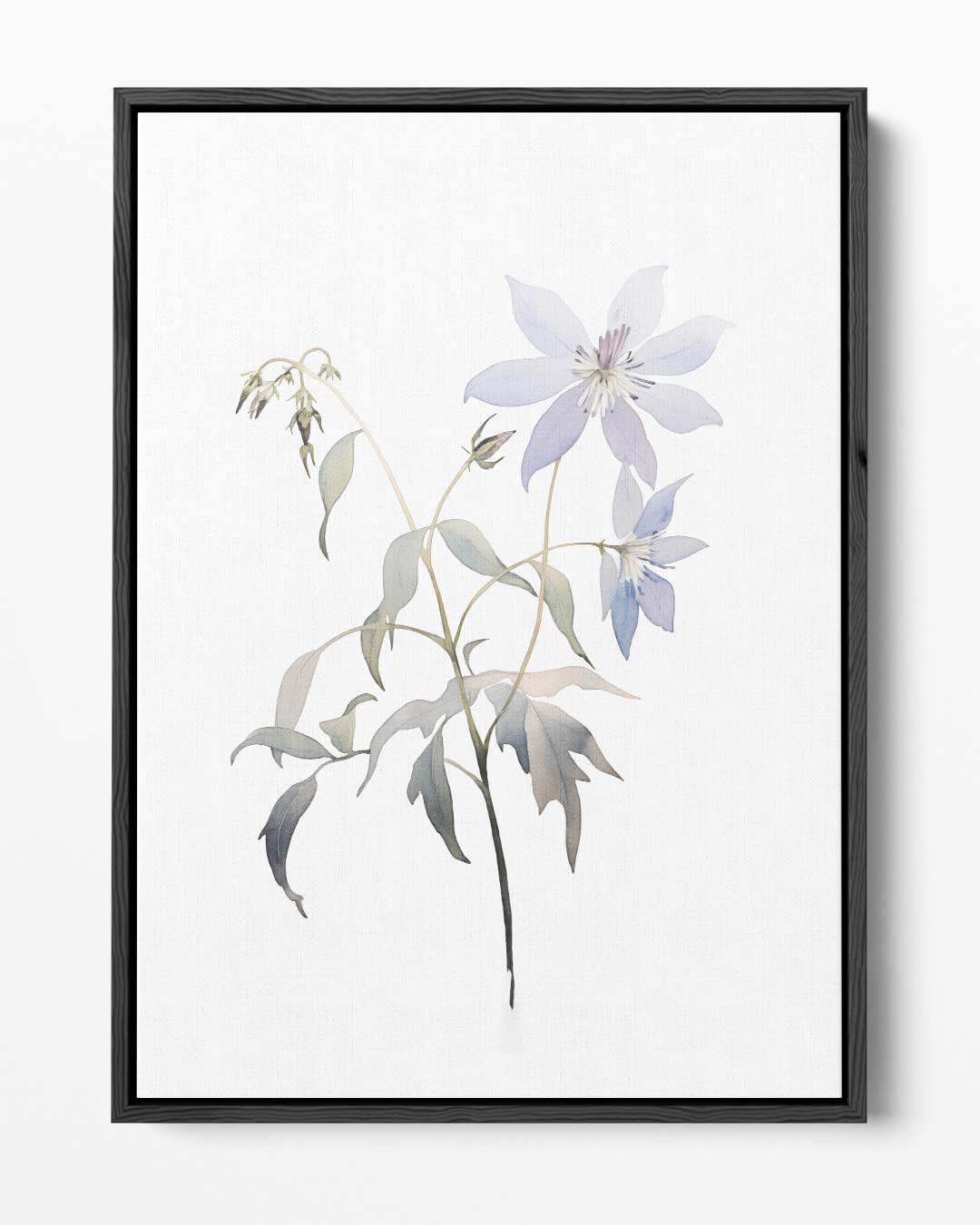 Prachtige Bloemen in Lichte Waterverf – portret kunstwerk als wanddecoratie