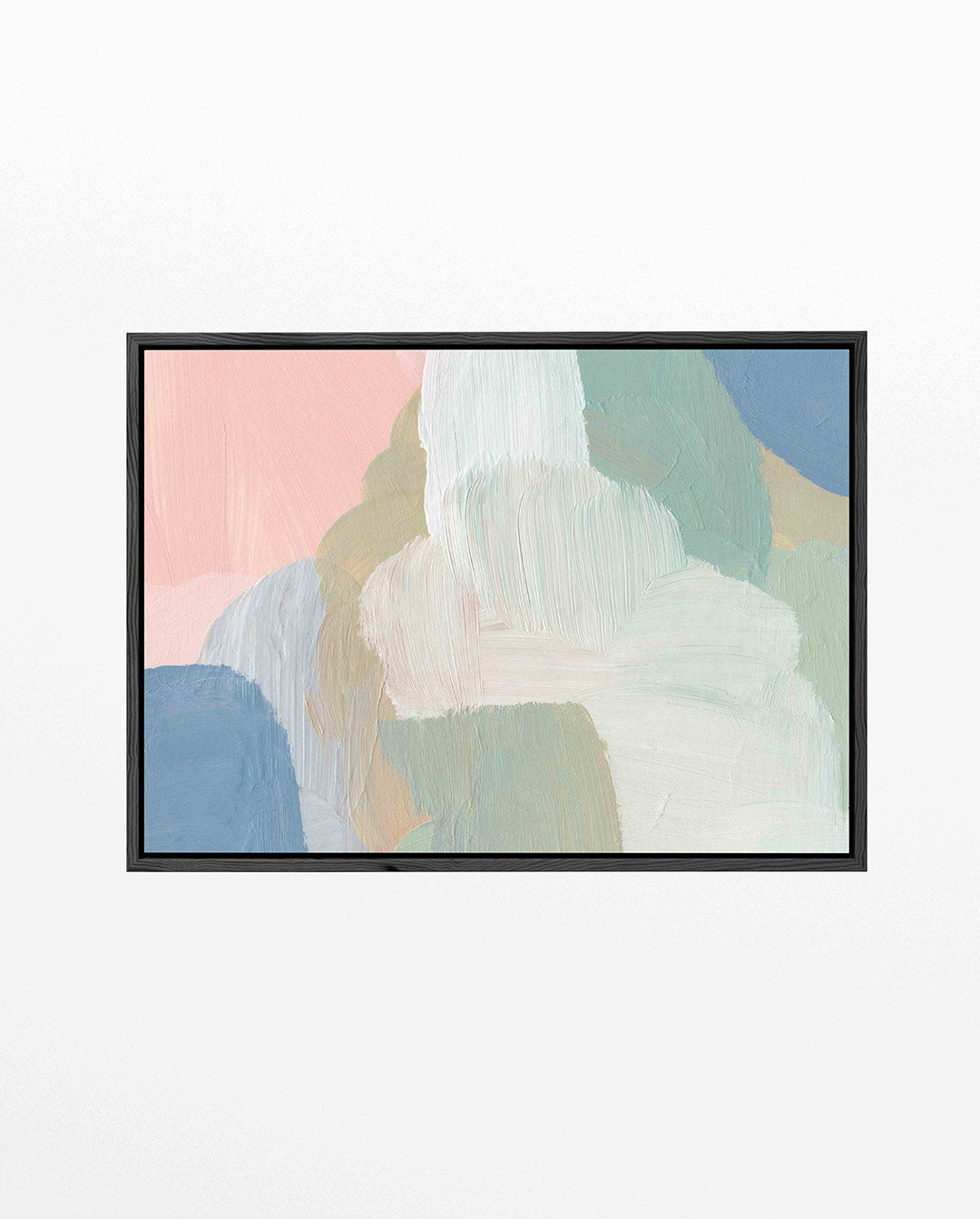 Zachte kleurencompositie – Serene – liggend wanddecoratie kunstwerk