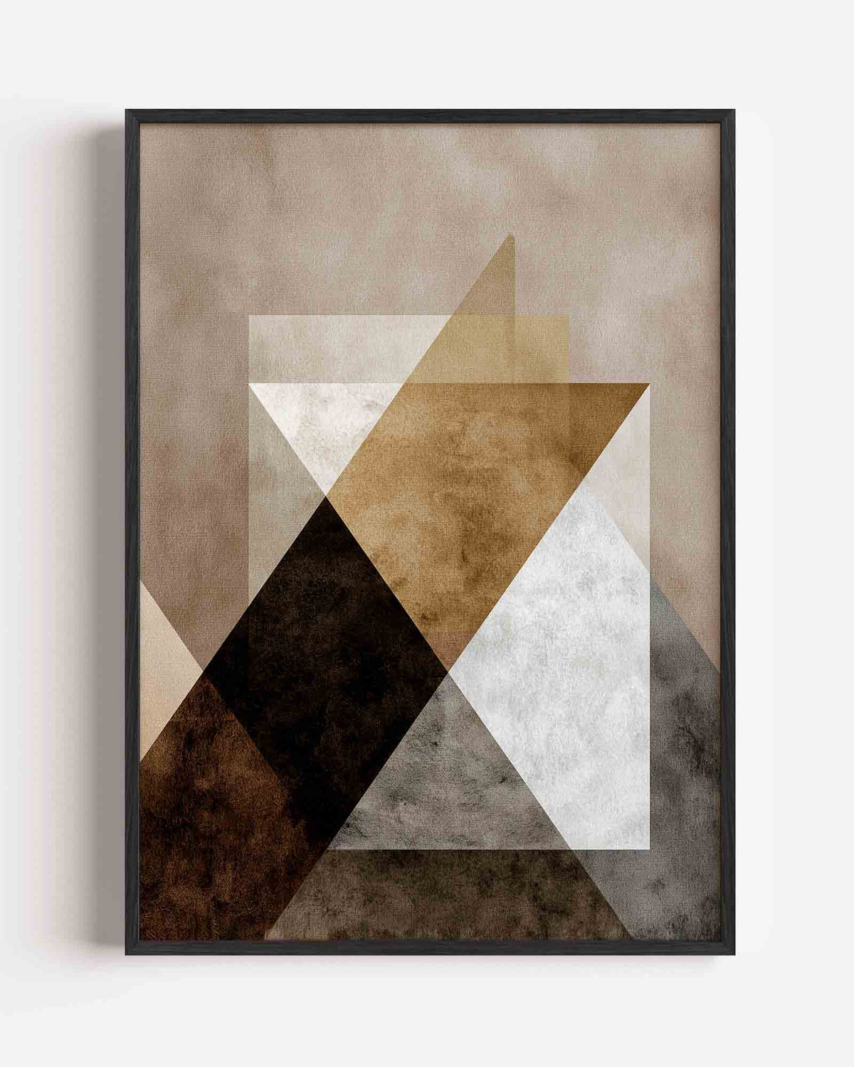 Geometrische vormen – abstracte portret poster als wanddecoratie