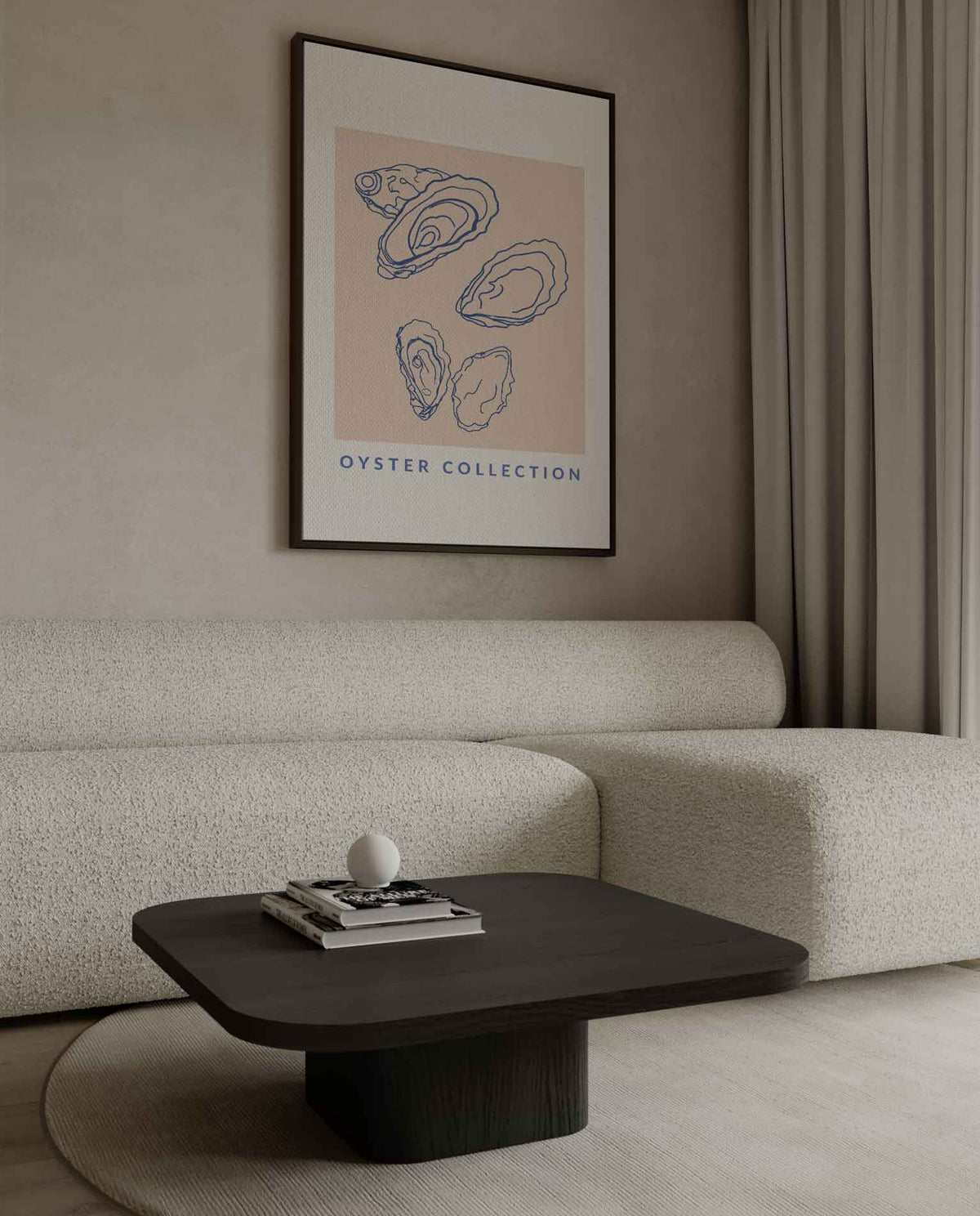 Oyster Collection Wanddecoratie – dibond wanddecoratie in staand formaat