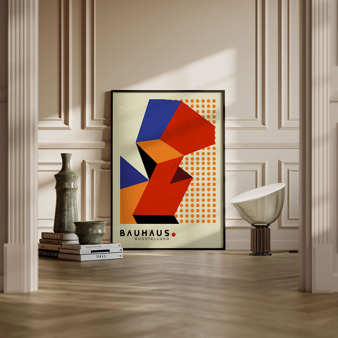 Vorm en kleur – moderne Bauhaus wandkunst als poster