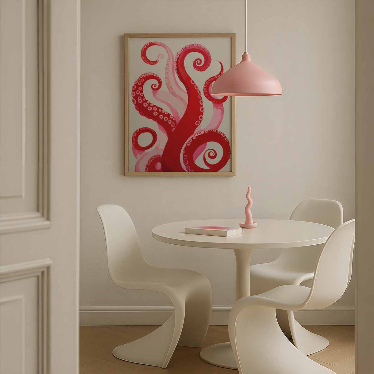 Octopus Tentakel Kunstposter – zomerse poster in staand formaat