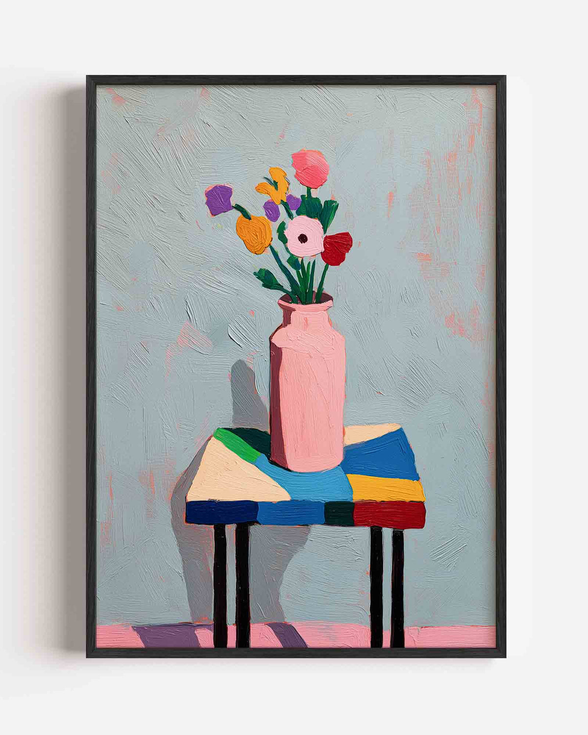 Bloemen in vaas – botanische portret poster als wanddecoratie