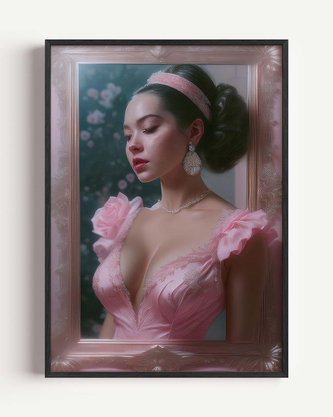 Sierlijke Elegantie Portret – paas portret poster als wanddecoratie