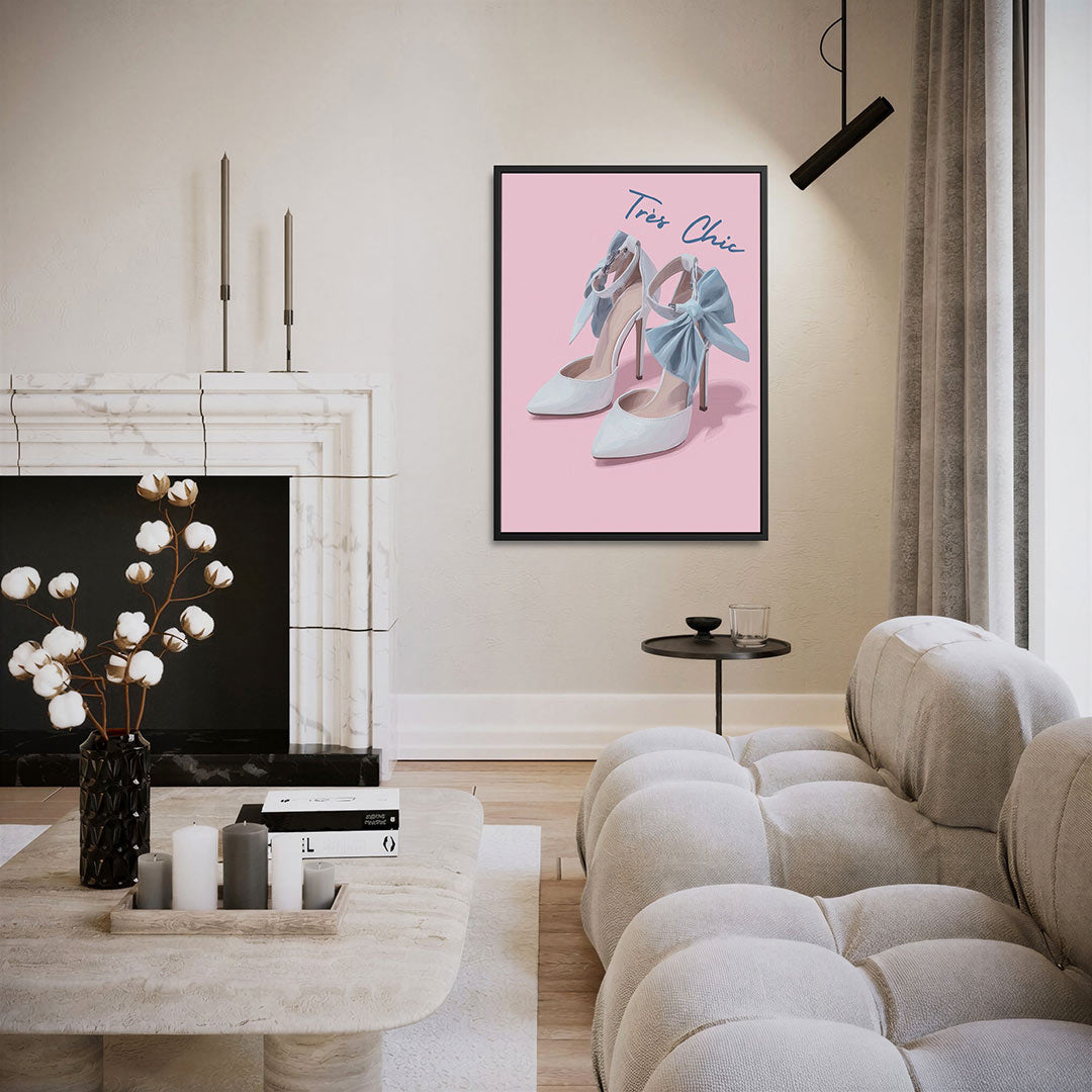 Elegante hakken – staand wanddecoratie kunstwerk