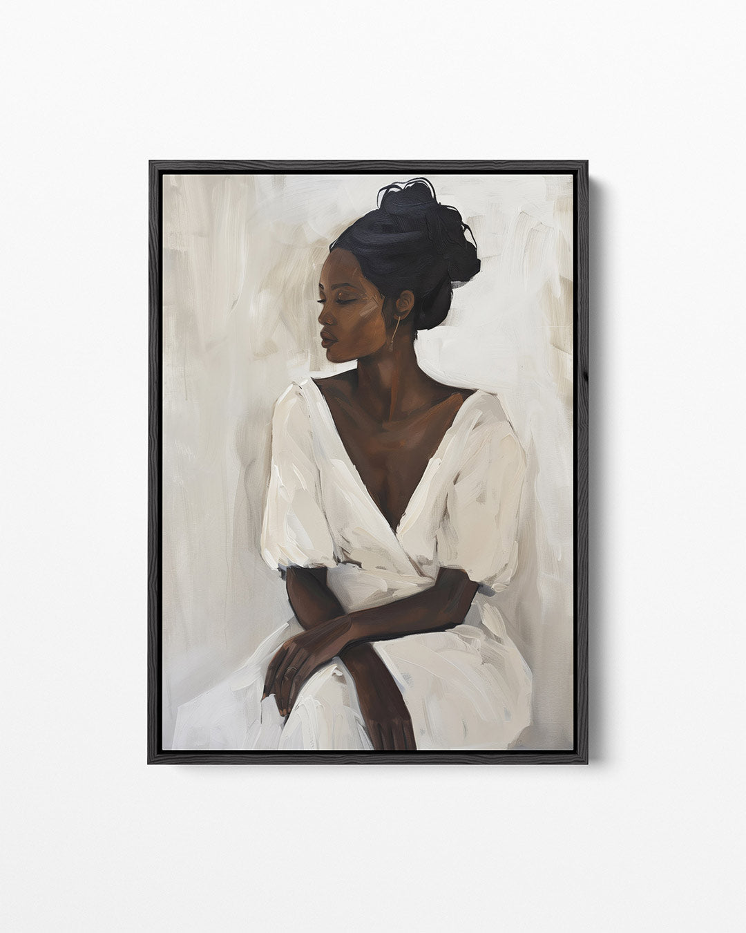 Elegante vrouwelijke pose – staand wanddecoratie kunstwerk