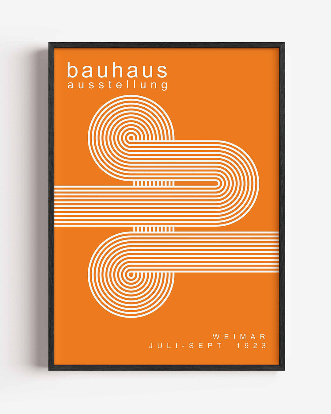 Lijnen en kleurvlakken – staande Bauhaus poster als wanddecoratie