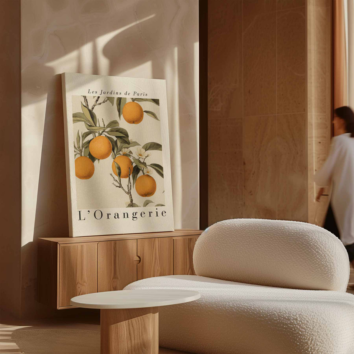 Les Jardins de Paris L'Orangerie – canvas wanddecoratie in portret formaat