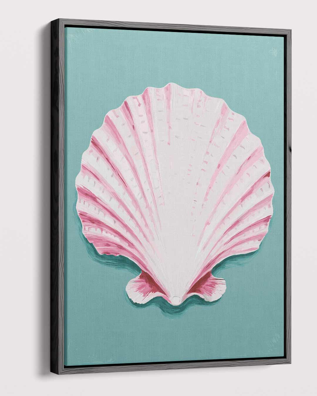 Schelp op Zee – dibond kunstwerk als wanddecoratie