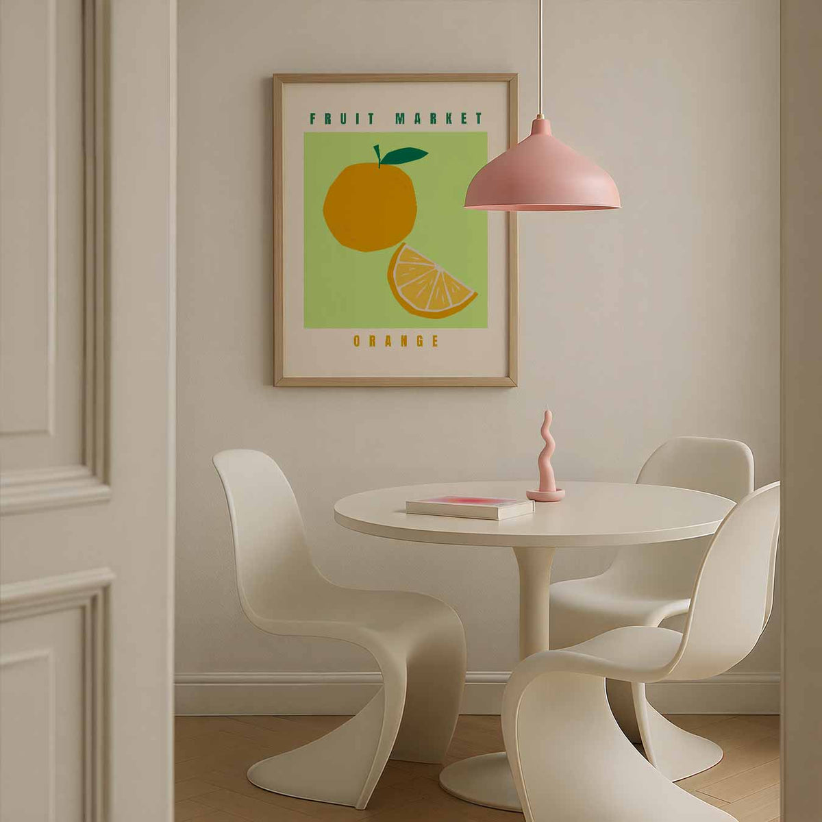 Zonnige Fruitmarkt – culinaire wandkunst als portret poster