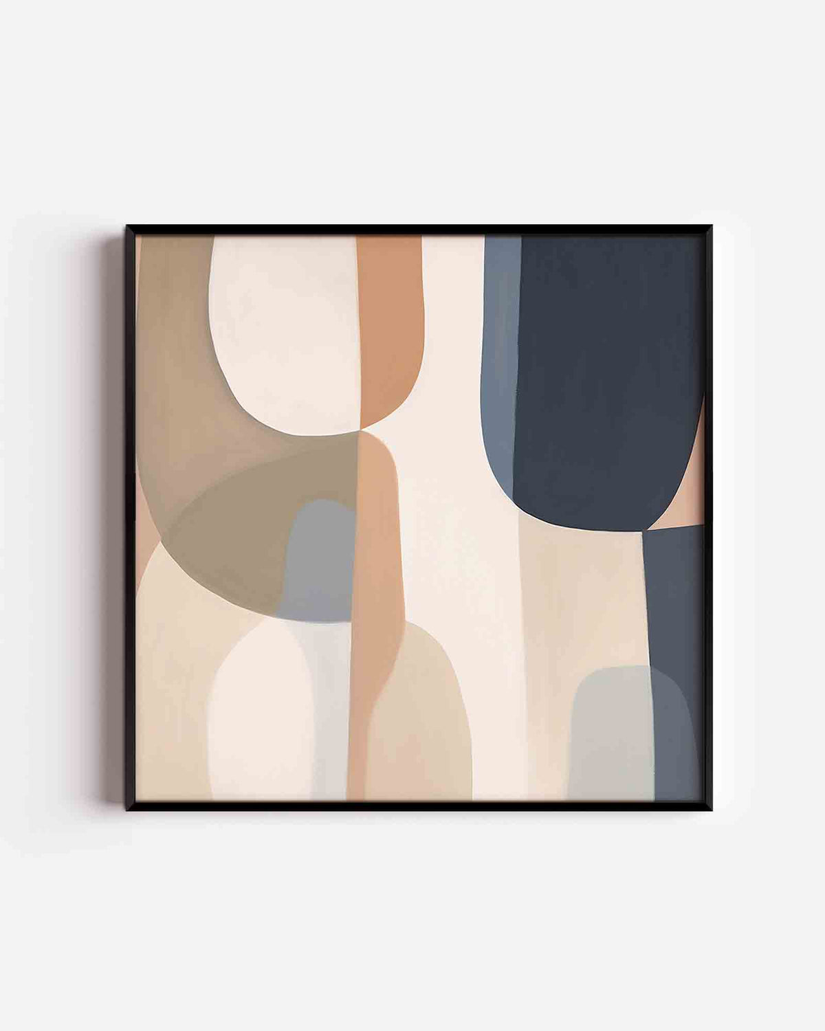 Abstracte vormen – abstracte vierkante poster als wanddecoratie