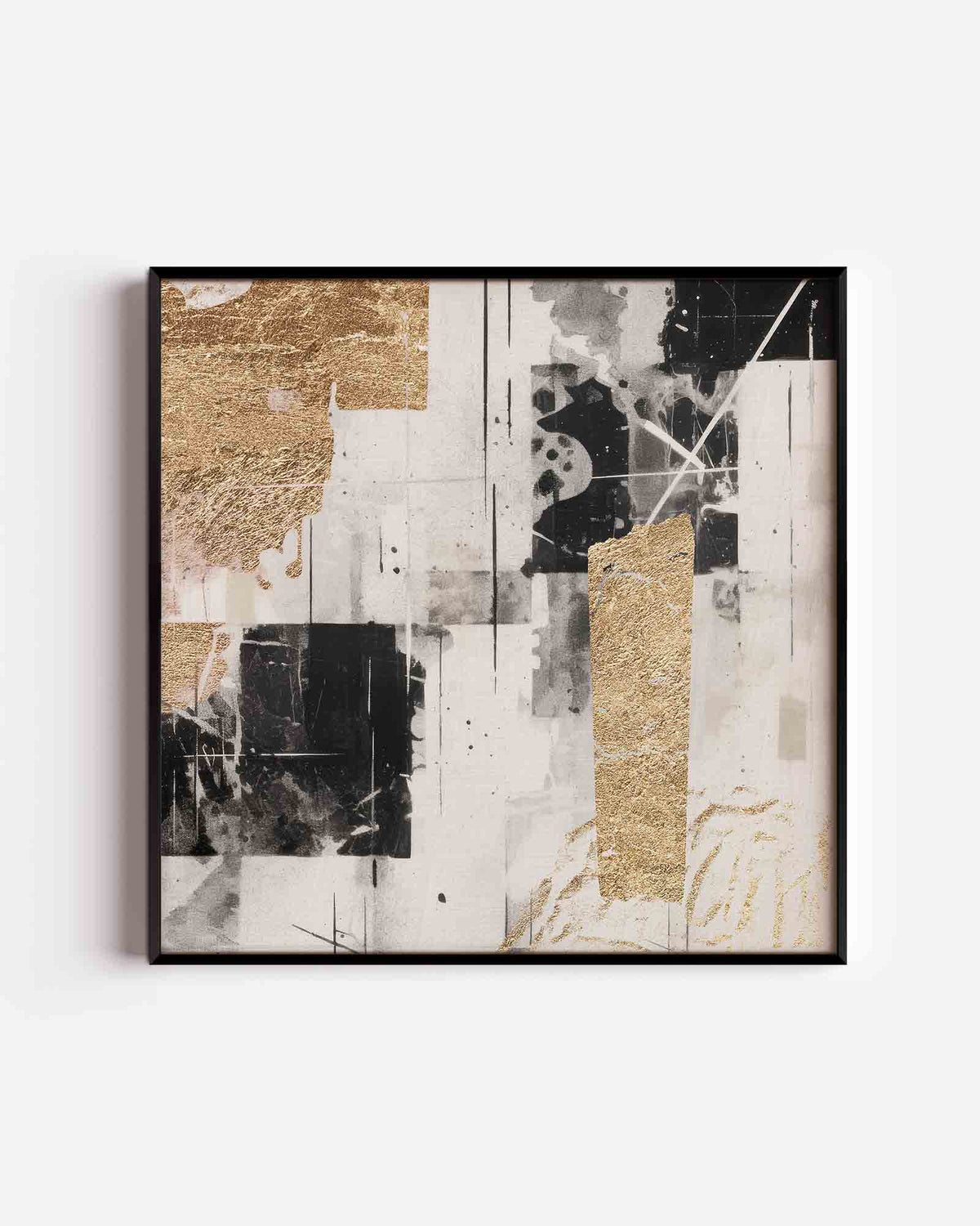 Abstracte vormen – zacht abstracte vierkante poster als wanddecoratie