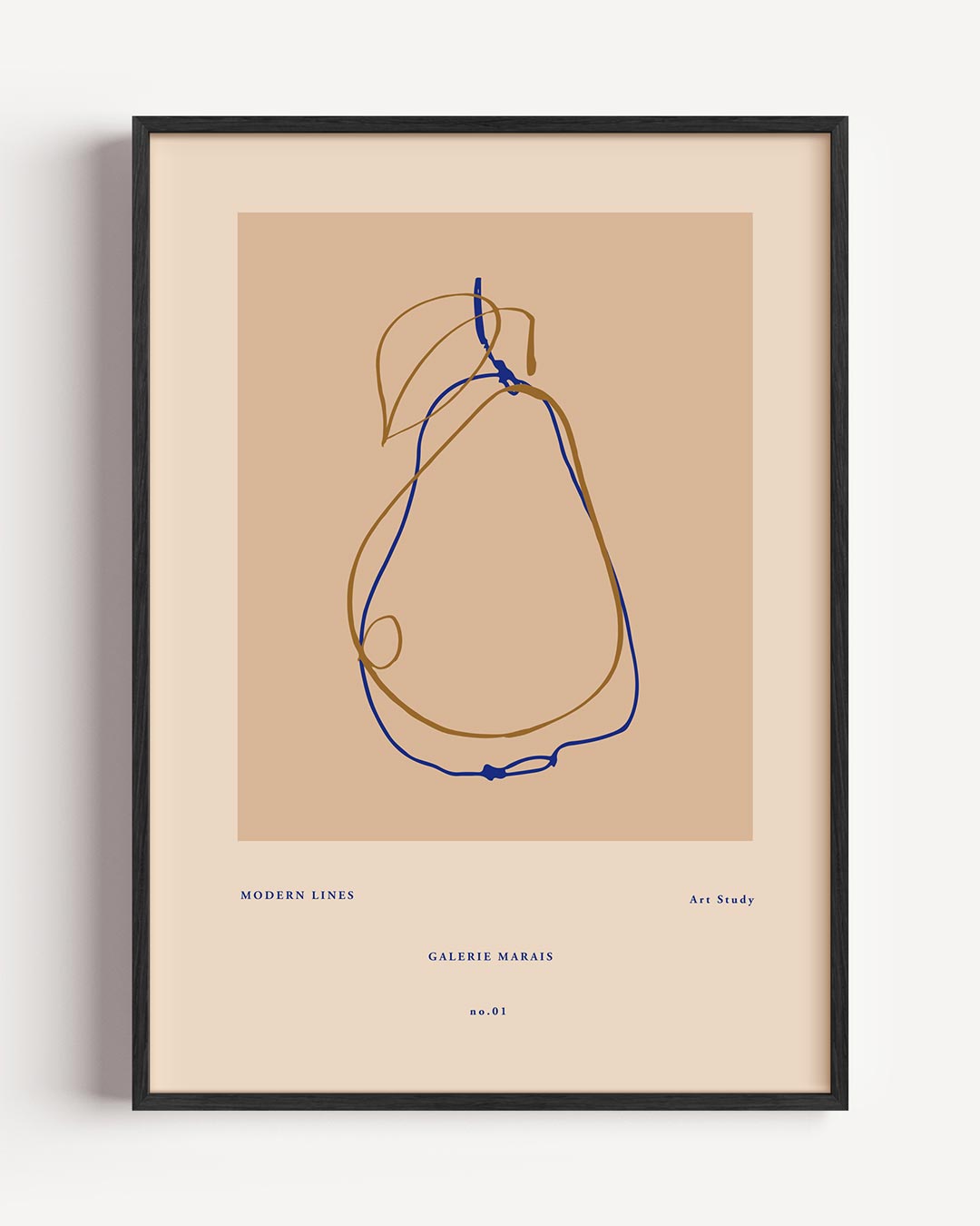 Moderne Lijnen Kunstposter – keuken portret poster als wanddecoratie