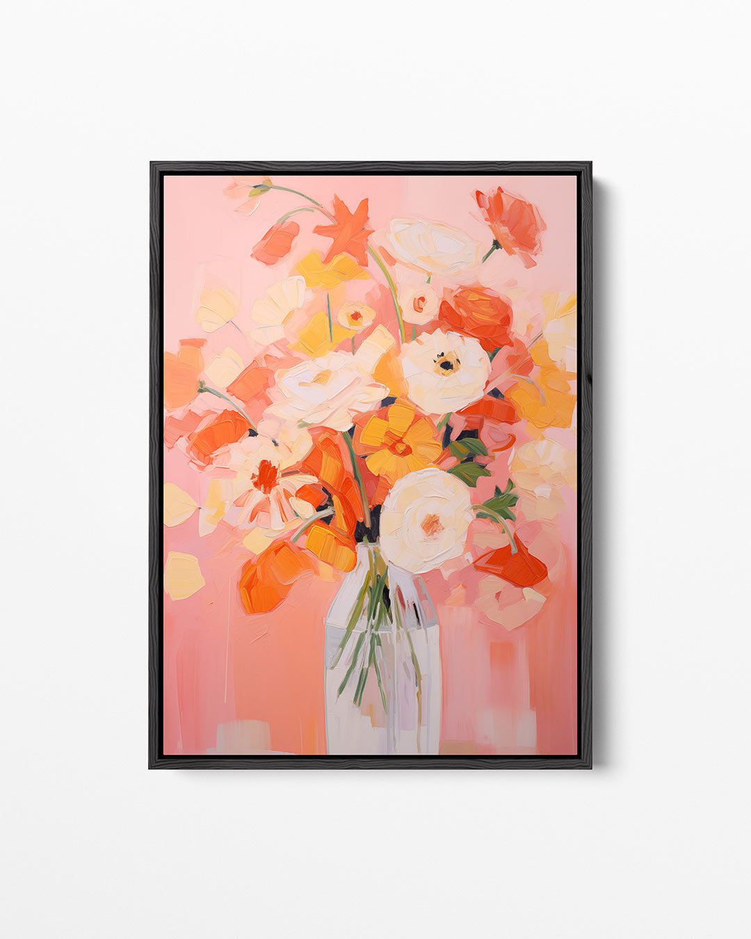 Bloemrijke kleurenexplosie – staand wanddecoratie kunstwerk