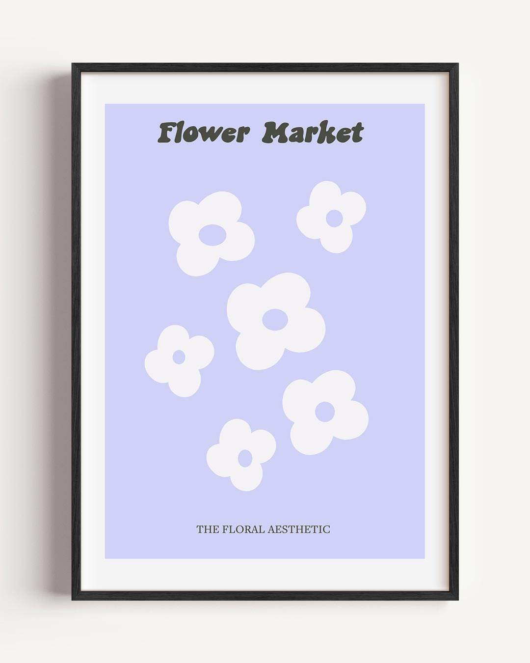 Bloemenmarkt – moderne portret poster als wanddecoratie