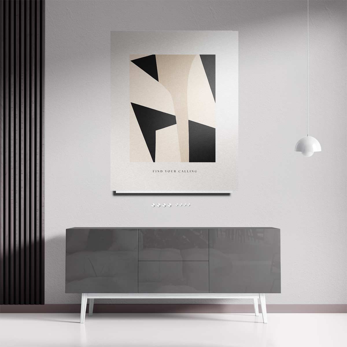 Vind je Roeping – staande wandkunst voor woonkamer of interieur