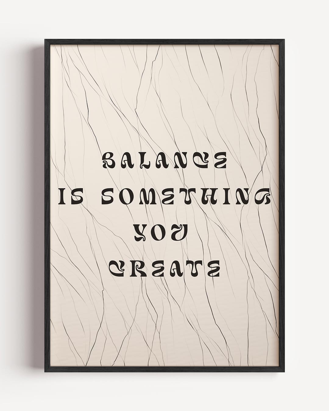 Inspirerende Balance – botanische portret poster als wanddecoratie