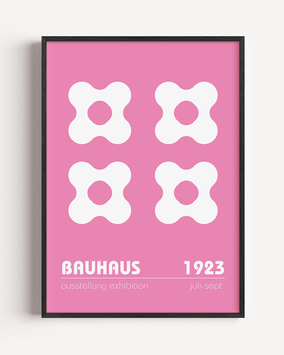 Vormen en vlakken – staande Bauhaus poster als wanddecoratie