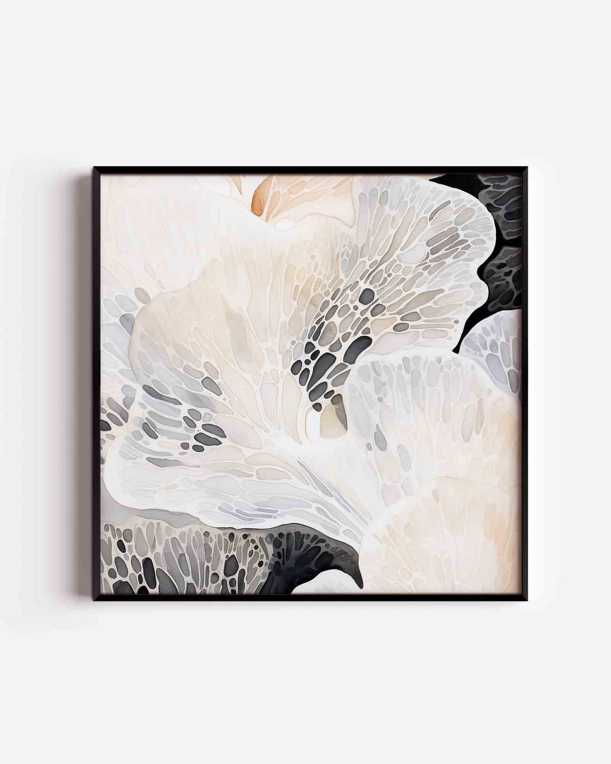 Abstracte vormen – zacht abstracte vierkante poster als wanddecoratie