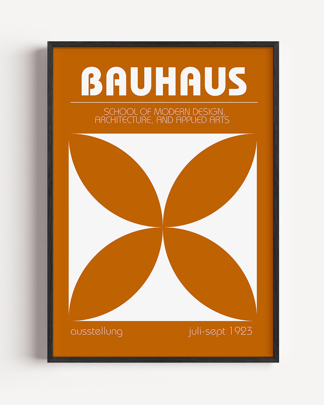 Vorm en balans – staande Bauhaus poster als wanddecoratie