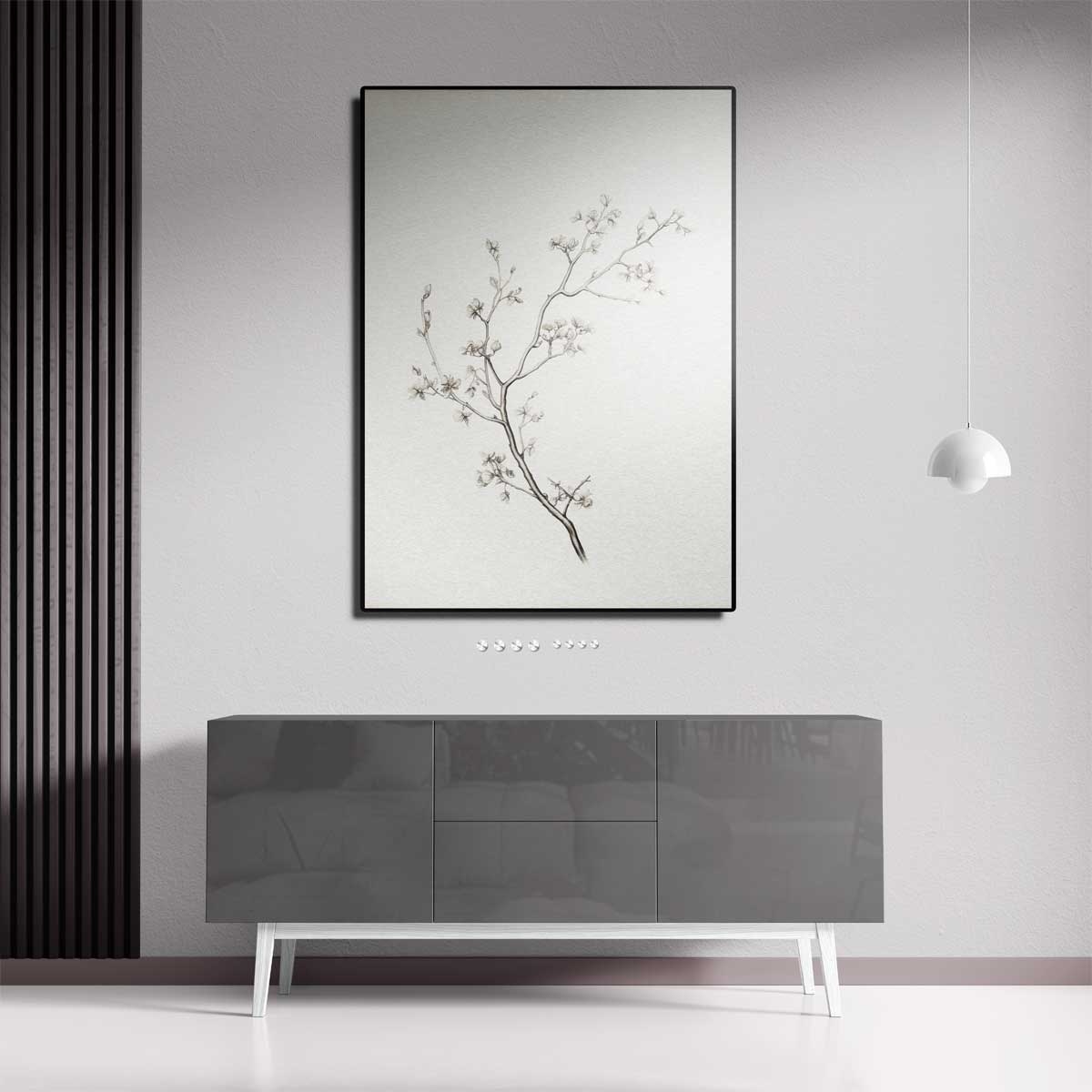 Fijne Lentetak – staande wandkunst voor woonkamer of interieur