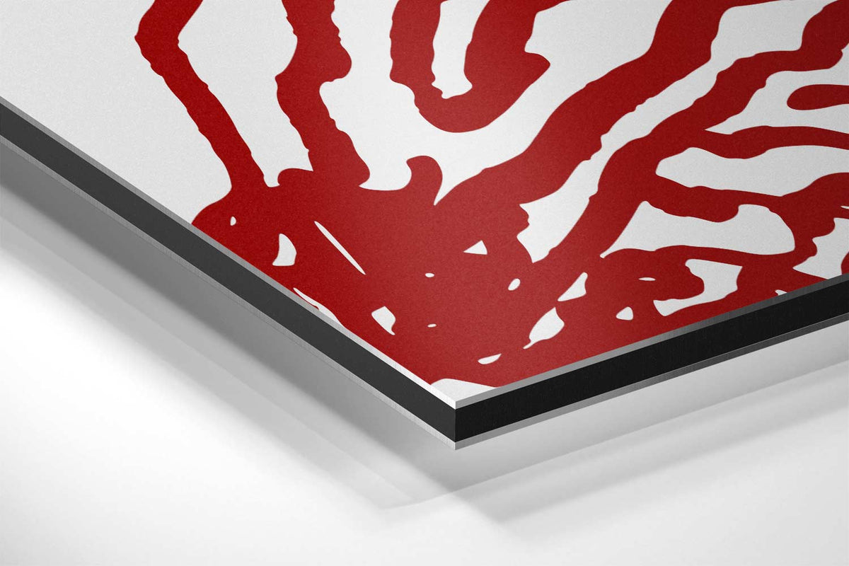 Abstracte Oesterlijnen – canvas kunstwerk als wanddecoratie