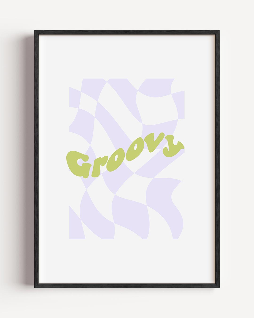 Groovy Vibes – moderne portret poster als wanddecoratie