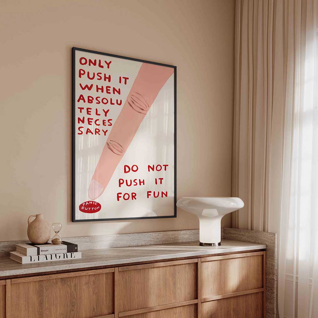 Vinger met tekst – urban poster in staand formaat