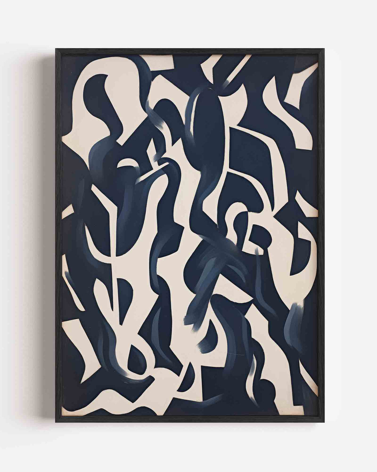 Abstracte vormen – Kunst & Design poster als staande wanddecoratie