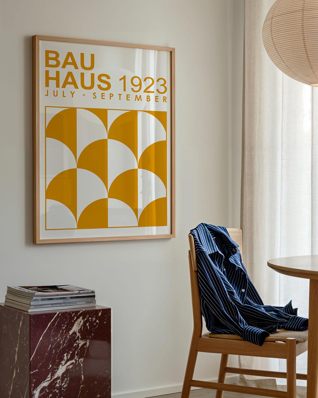 Vormen en vlakken – geometrische poster in Bauhaus-stijl van WallArtistic