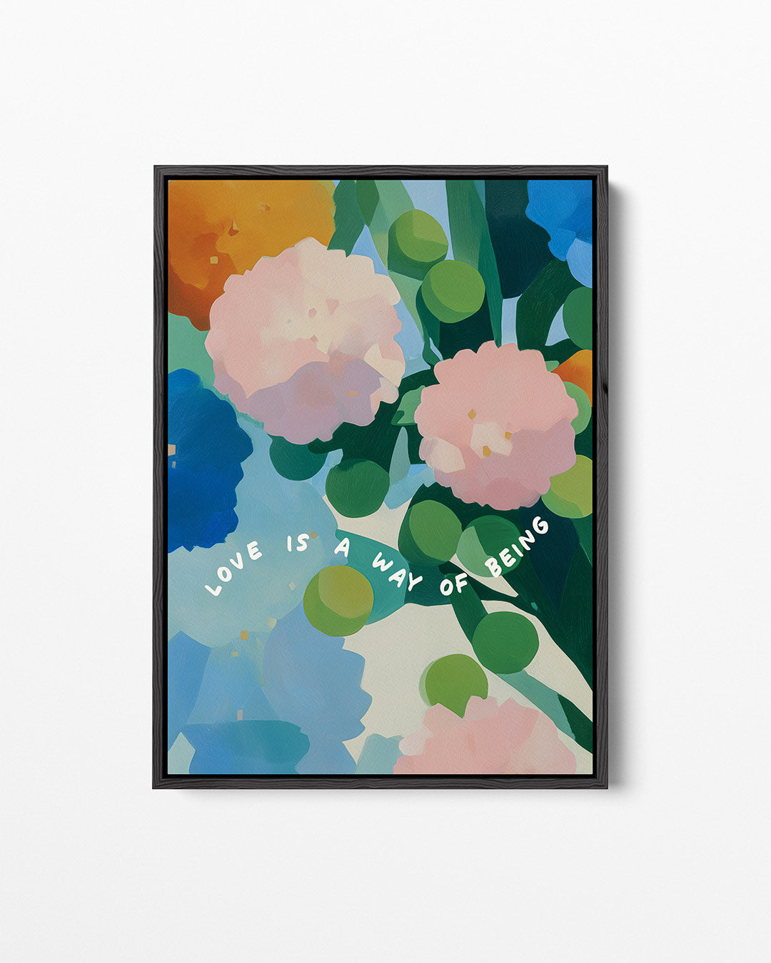 Bloemrijke kleurenpracht – staand wanddecoratie kunstwerk