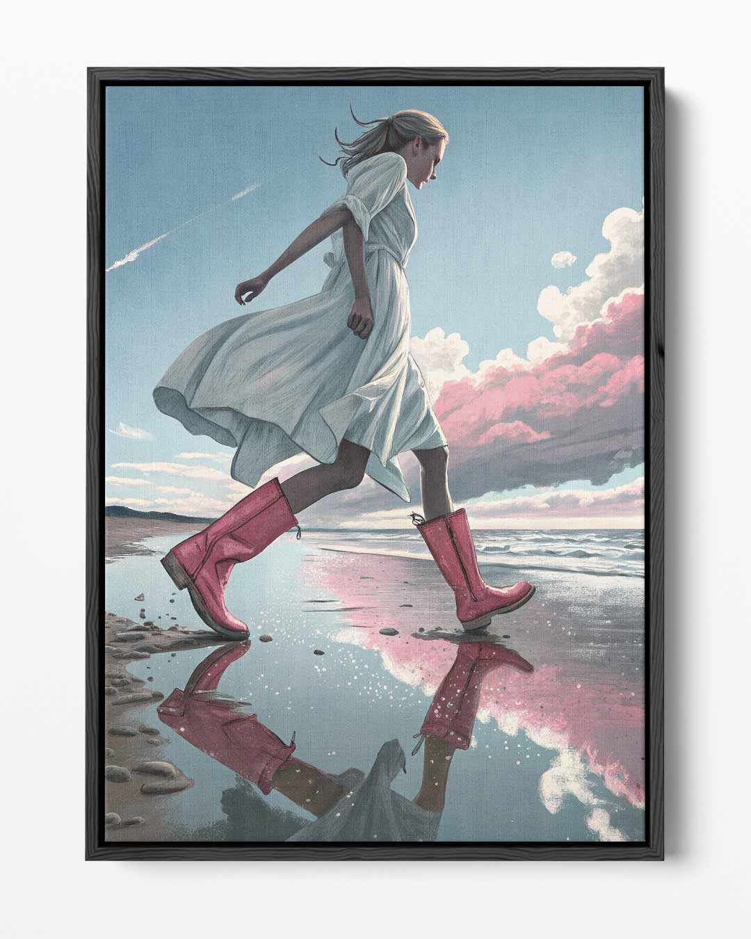 Wandelend langs de horizon – portret kunstwerk als wanddecoratie